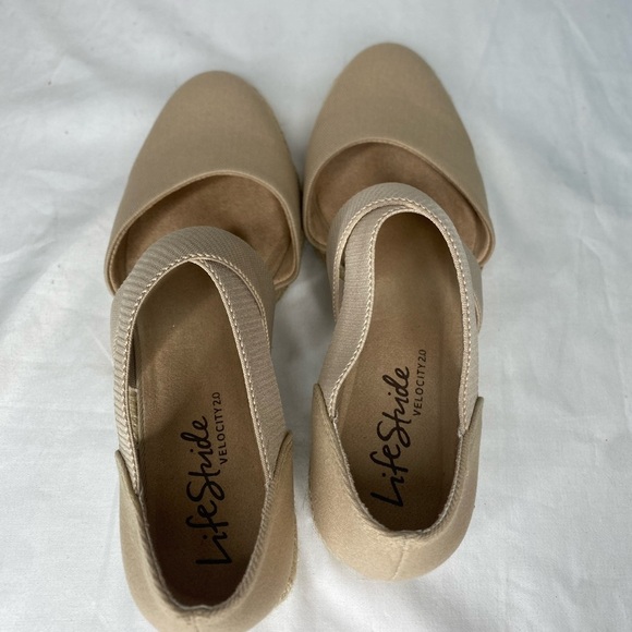 life Stride Velocity Keaton taupe Wedge canvas 9.5w - Picture 12 of 13